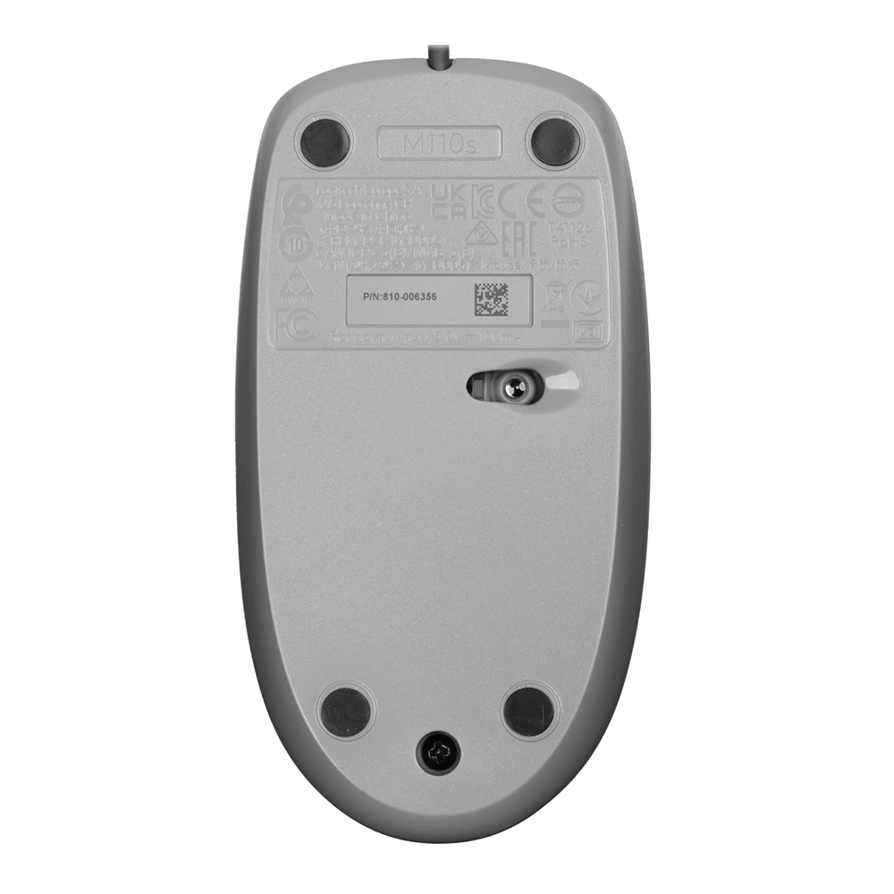 Проводная мышь Logitech M110 Silent (910-006760) Серый / Оптическая / Серый photo 2